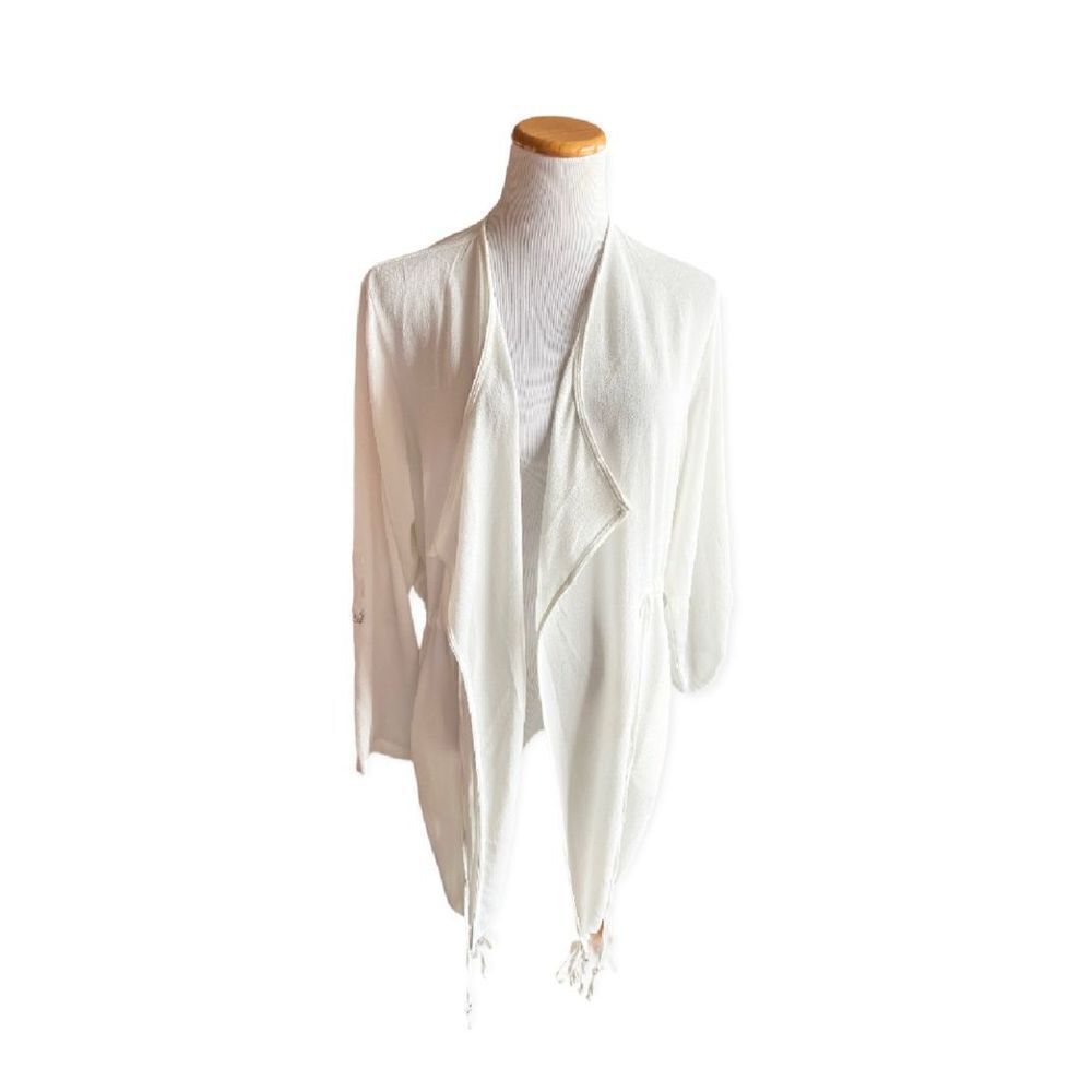 NWT Womens Plus Love University Utility Open Poncho Kimono - Sz 2X